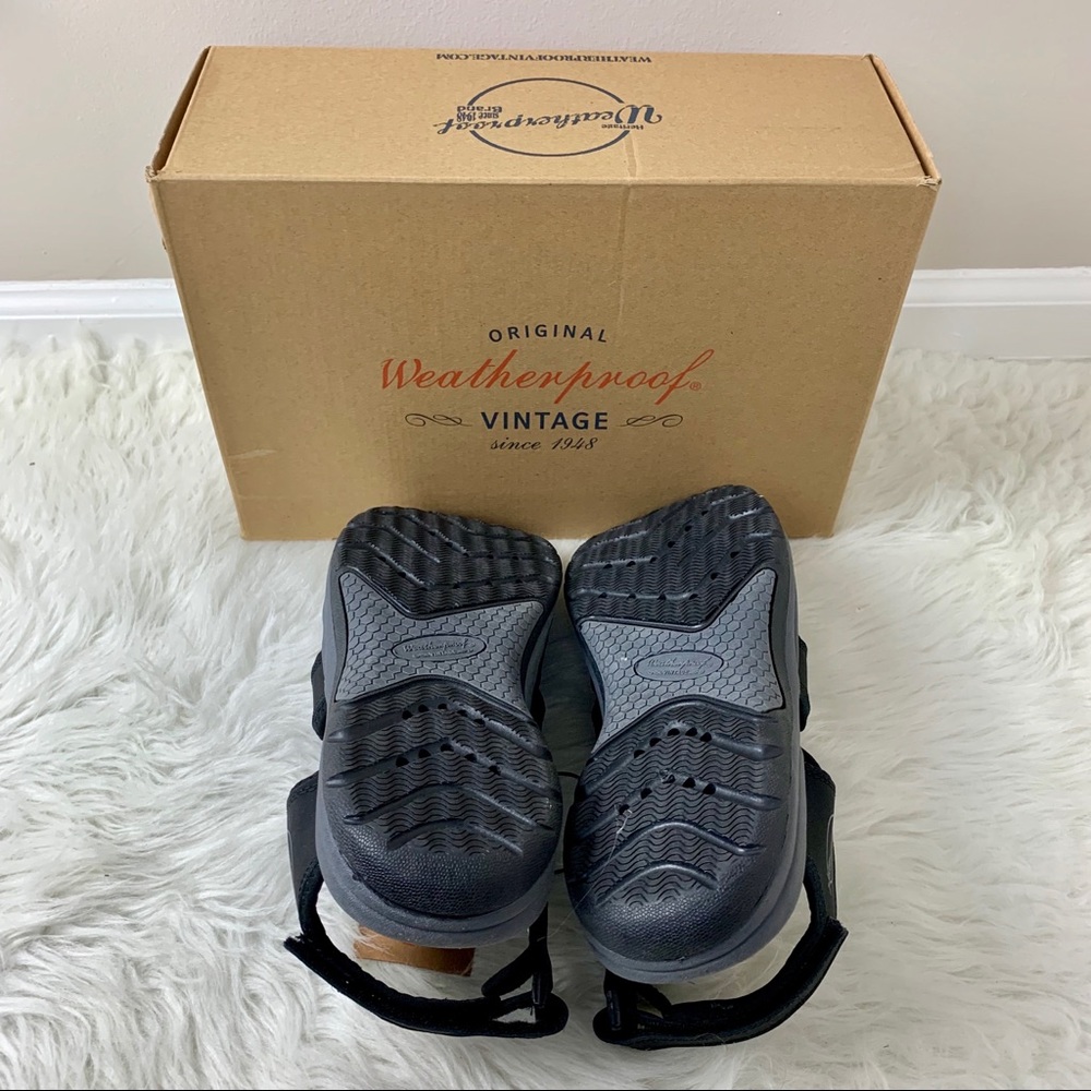 🔥WEATHERPROOF VINTAGE🔥MEN’S FOREST BLACK SANDALS SIZE 13M NEW IN BOX - Picture 5 of 7